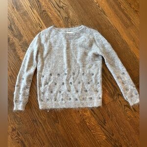 Sezane Gray Women's Sweater with Sparkles - size small